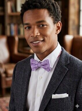 ORIGINAL PENGUIN Silk Bow Tie Mauve Unisex 💜